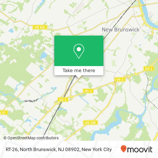 RT-26, North Brunswick, NJ 08902 map