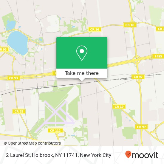 Mapa de 2 Laurel St, Holbrook, NY 11741