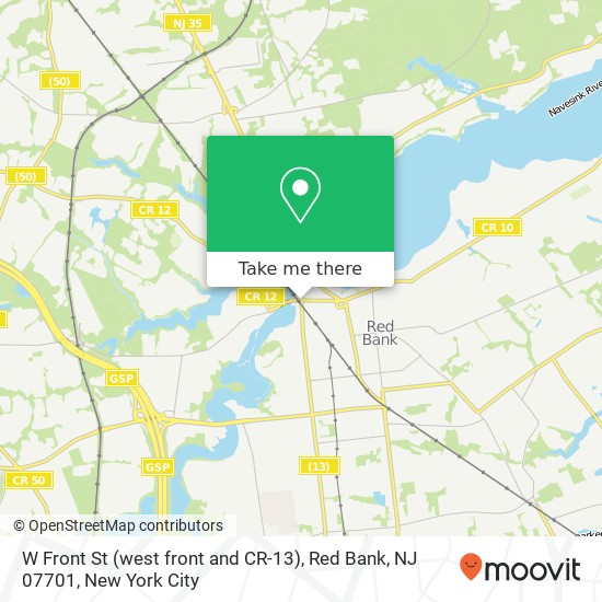 W Front St (west front and CR-13), Red Bank, NJ 07701 map
