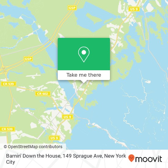 Barnin' Down the House, 149 Sprague Ave map