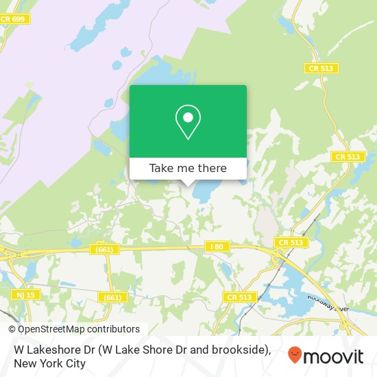 W Lakeshore Dr (W Lake Shore Dr and brookside), Rockaway, NJ 07866 map