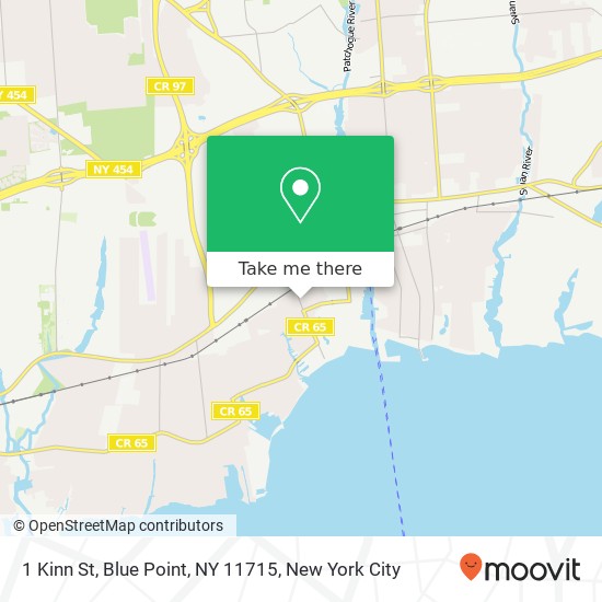 Mapa de 1 Kinn St, Blue Point, NY 11715