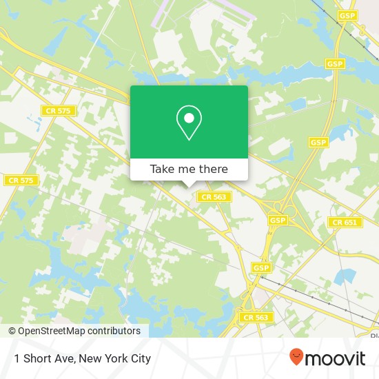 Mapa de 1 Short Ave, Egg Harbor Twp (MCKEE CITY), NJ 08234