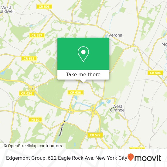 Mapa de Edgemont Group, 622 Eagle Rock Ave