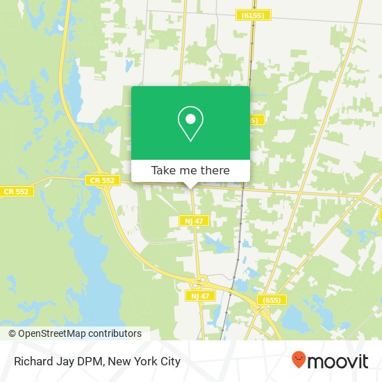 Mapa de Richard Jay DPM, 2848 S Delsea Dr