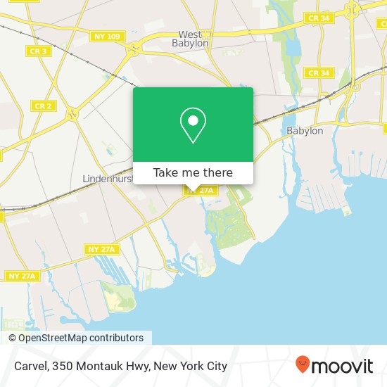 Carvel, 350 Montauk Hwy map