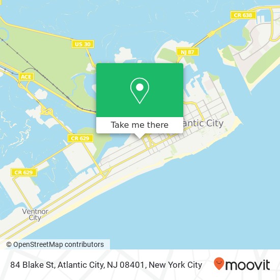 84 Blake St, Atlantic City, NJ 08401 map