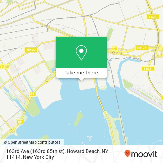 Mapa de 163rd Ave (163rd 85th st), Howard Beach, NY 11414