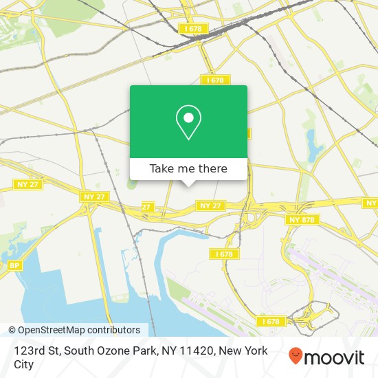 123rd St, South Ozone Park, NY 11420 map