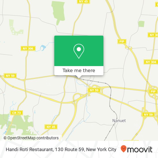 Mapa de Handi Roti Restaurant, 130 Route 59