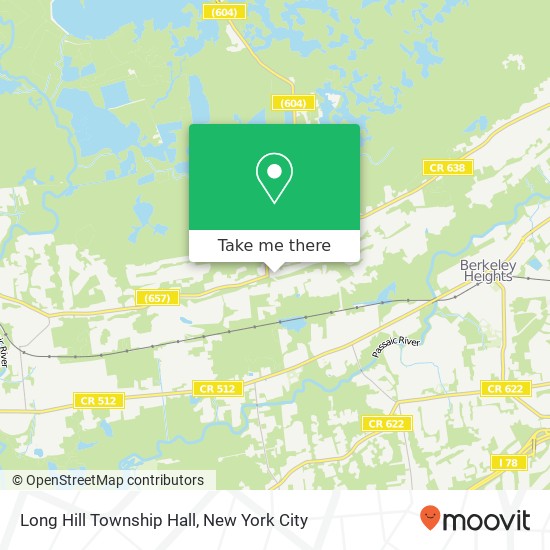 Long Hill Township Hall map