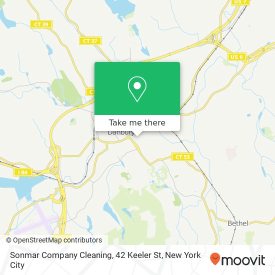 Mapa de Sonmar Company Cleaning, 42 Keeler St