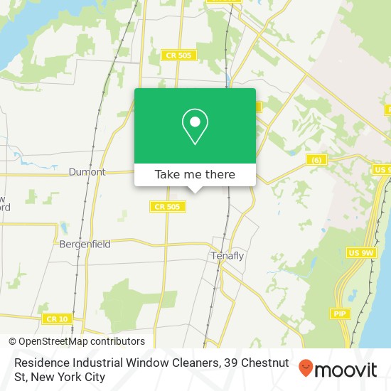 Mapa de Residence Industrial Window Cleaners, 39 Chestnut St