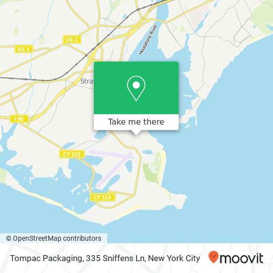 Mapa de Tompac Packaging, 335 Sniffens Ln