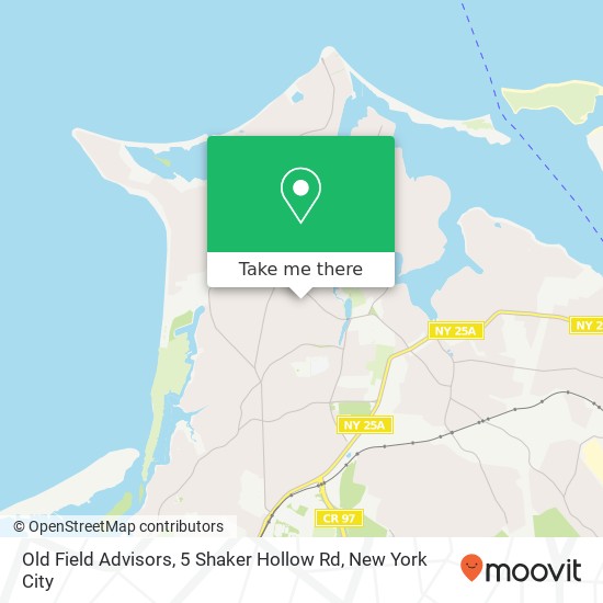 Mapa de Old Field Advisors, 5 Shaker Hollow Rd