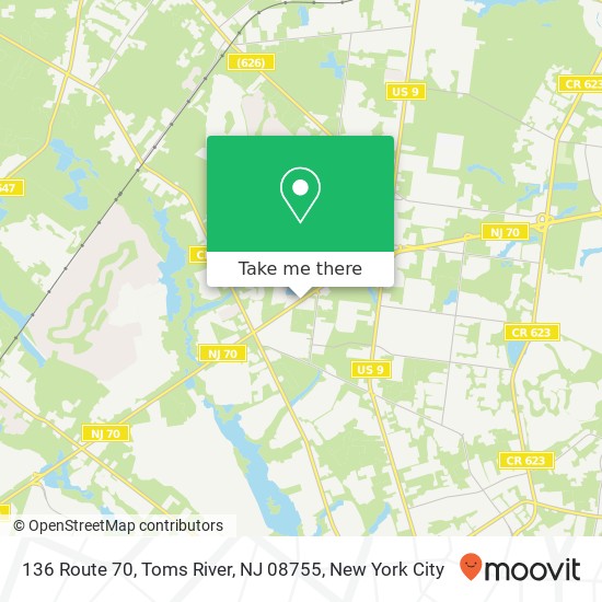 136 Route 70, Toms River, NJ 08755 map