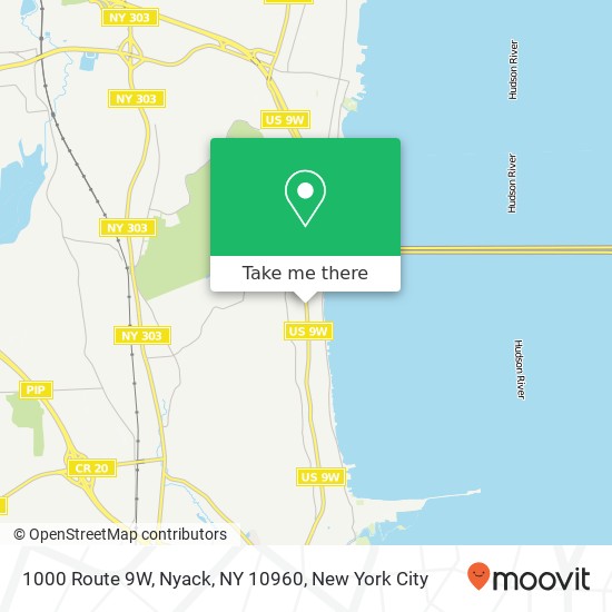 Mapa de 1000 Route 9W, Nyack, NY 10960