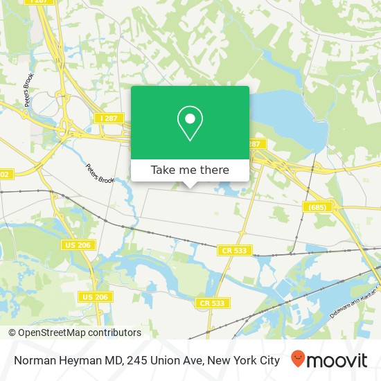 Mapa de Norman Heyman MD, 245 Union Ave