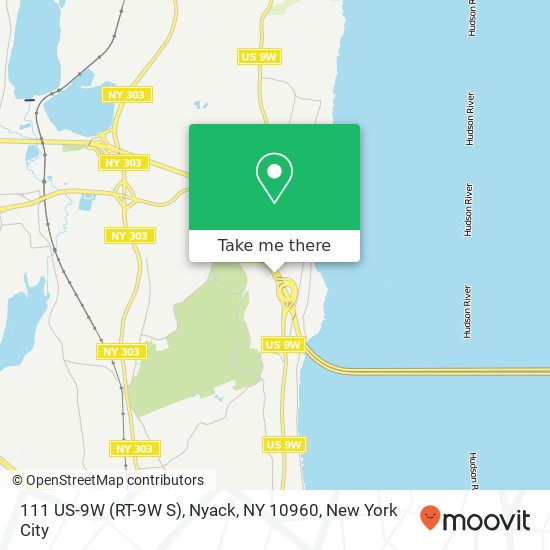 Mapa de 111 US-9W (RT-9W S), Nyack, NY 10960
