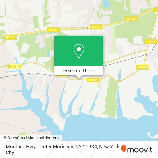 Montauk Hwy, Center Moriches, NY 11934 map