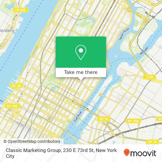 Classic Marketing Group, 230 E 73rd St map