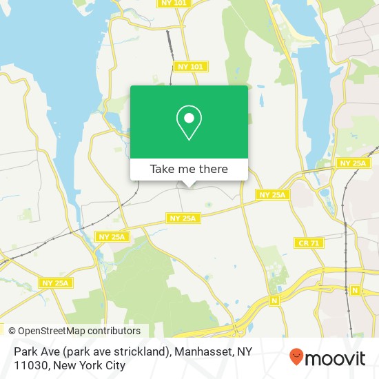 Park Ave (park ave strickland), Manhasset, NY 11030 map