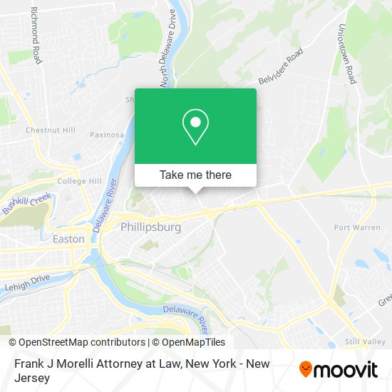 Frank J Morelli Attorney at Law map