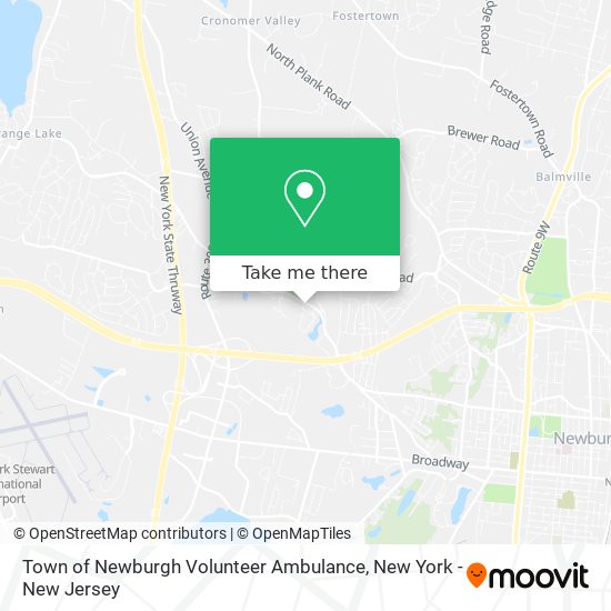 Town of Newburgh Volunteer Ambulance map