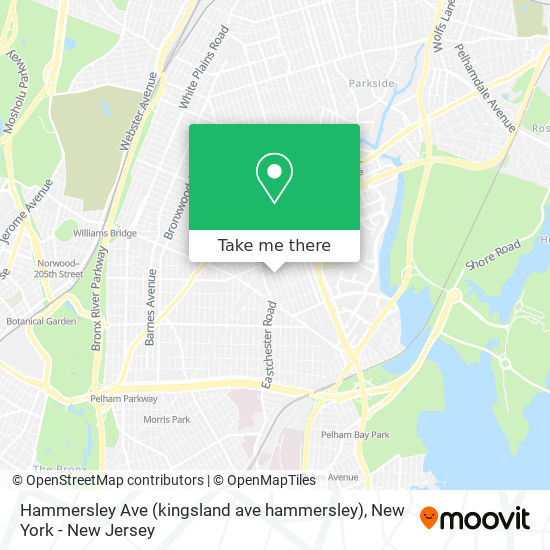 Hammersley Ave (kingsland ave hammersley) map
