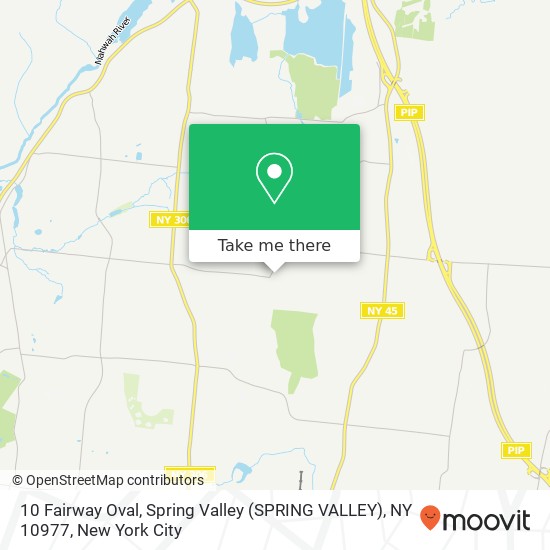 10 Fairway Oval, Spring Valley (SPRING VALLEY), NY 10977 map
