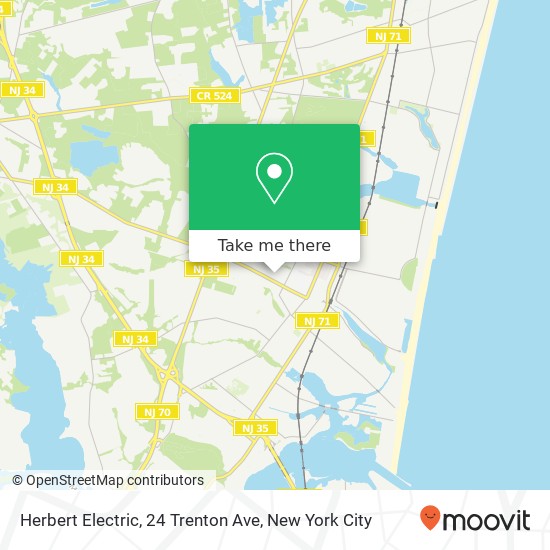 Herbert Electric, 24 Trenton Ave map