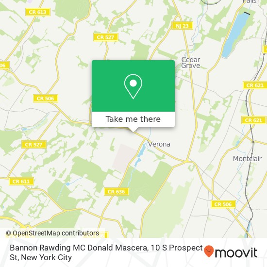Mapa de Bannon Rawding MC Donald Mascera, 10 S Prospect St
