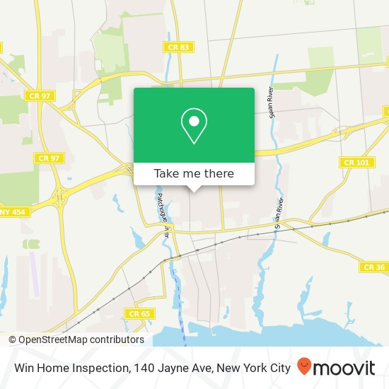 Win Home Inspection, 140 Jayne Ave map