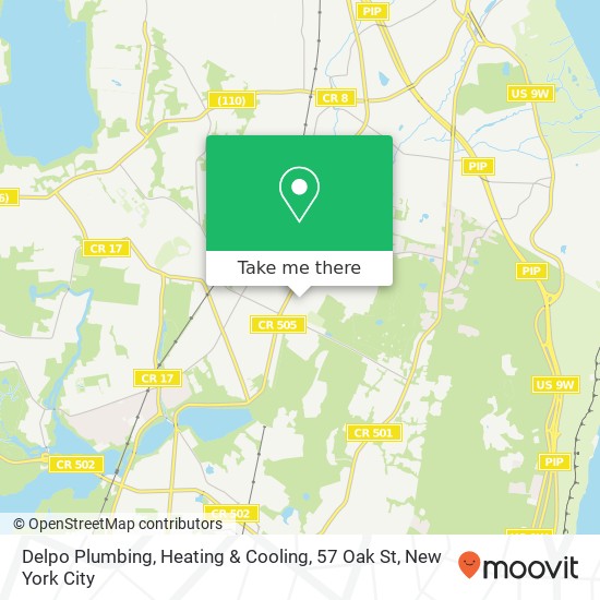 Delpo Plumbing, Heating & Cooling, 57 Oak St map