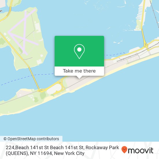 Mapa de 224,Beach 141st St Beach 141st St, Rockaway Park (QUEENS), NY 11694