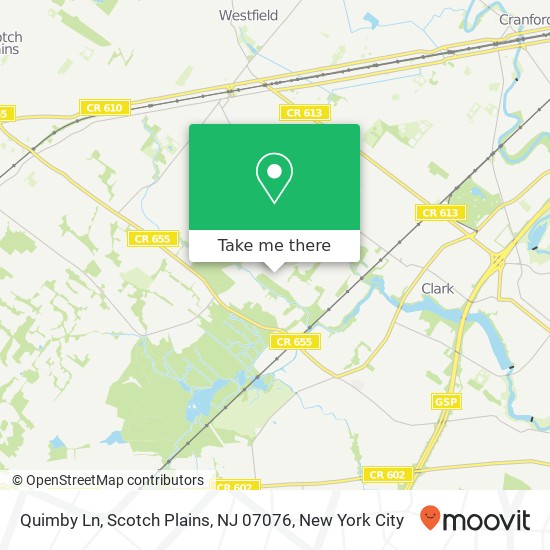 Quimby Ln, Scotch Plains, NJ 07076 map