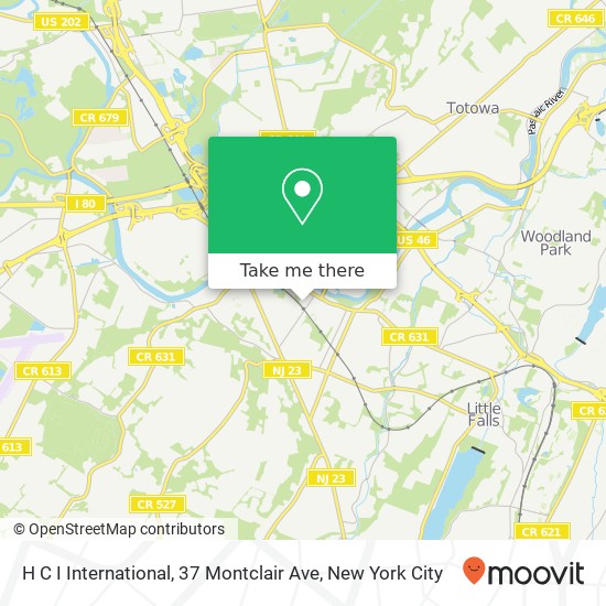 Mapa de H C I International, 37 Montclair Ave
