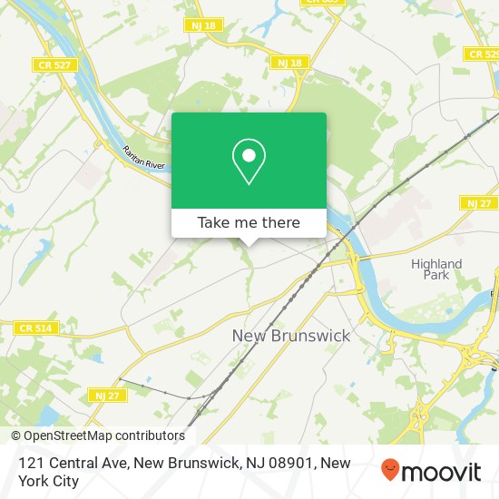 121 Central Ave, New Brunswick, NJ 08901 map