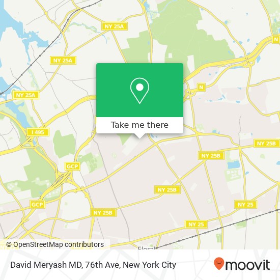 David Meryash MD, 76th Ave map
