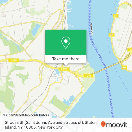 Strauss St (Saint Johns Ave and strauss st), Staten Island, NY 10305 map