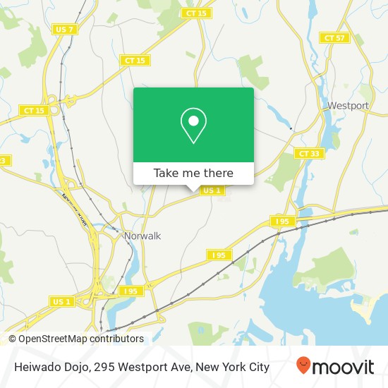 Heiwado Dojo, 295 Westport Ave map