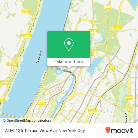 Mapa de ATM, 135 Terrace View Ave
