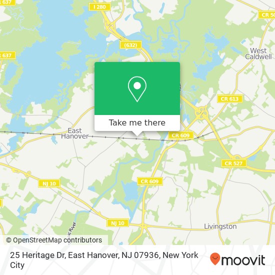25 Heritage Dr, East Hanover, NJ 07936 map