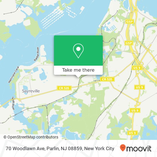 70 Woodlawn Ave, Parlin, NJ 08859 map