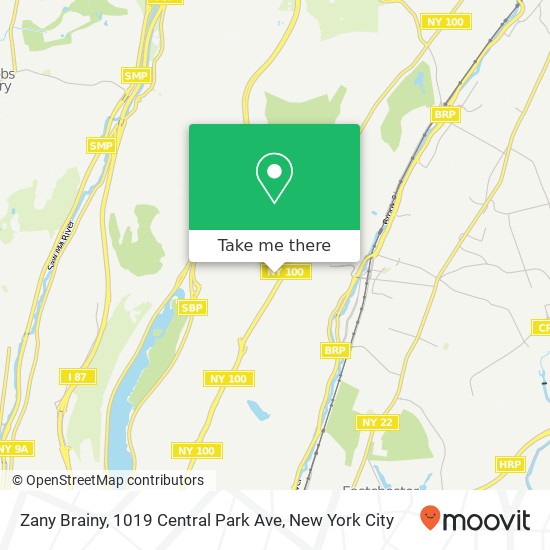 Mapa de Zany Brainy, 1019 Central Park Ave