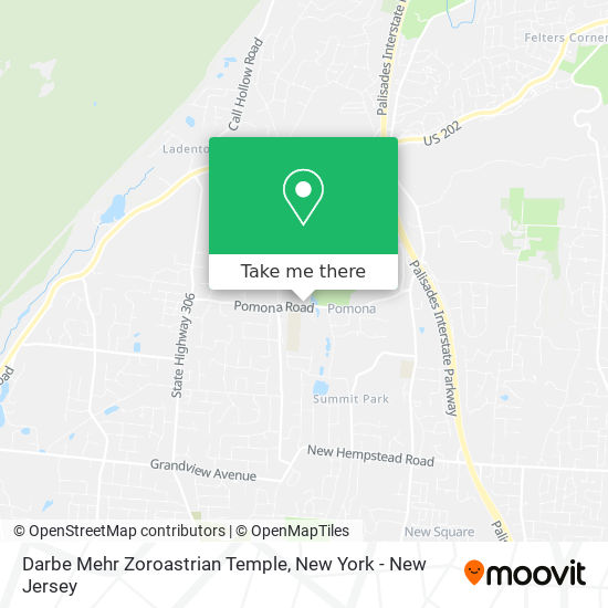Mapa de Darbe Mehr Zoroastrian Temple