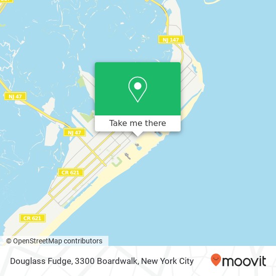 Douglass Fudge, 3300 Boardwalk map