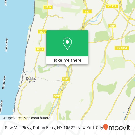 Mapa de Saw Mill Pkwy, Dobbs Ferry, NY 10522