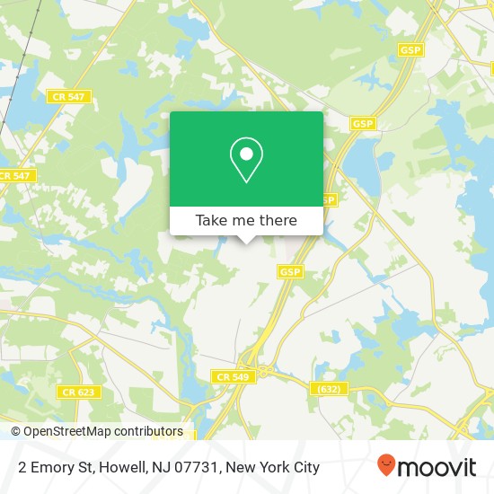 2 Emory St, Howell, NJ 07731 map