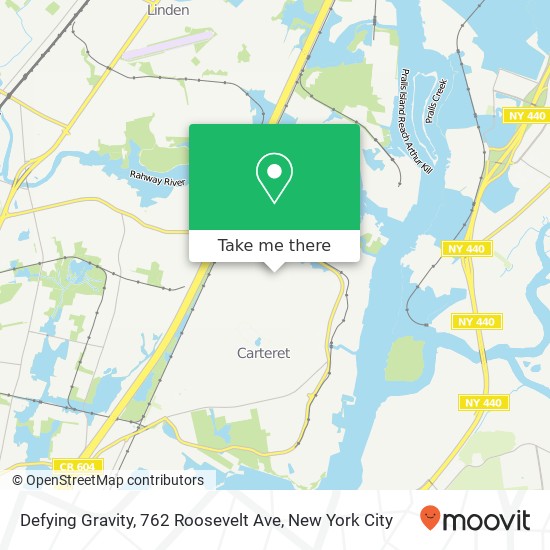 Mapa de Defying Gravity, 762 Roosevelt Ave